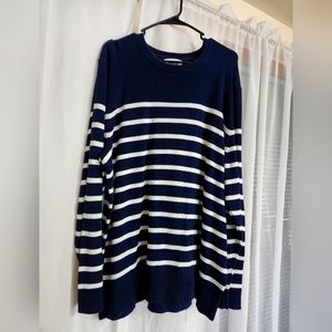 Old Navy - Blue / White Striped knit sweater (XL)